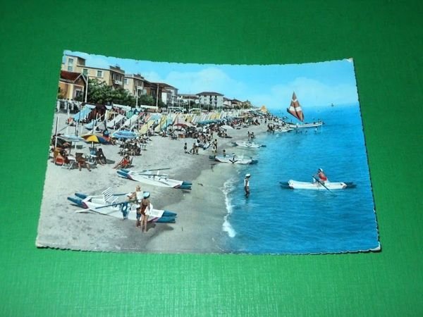 Cartolina Bellaria - Spiaggia - 1961