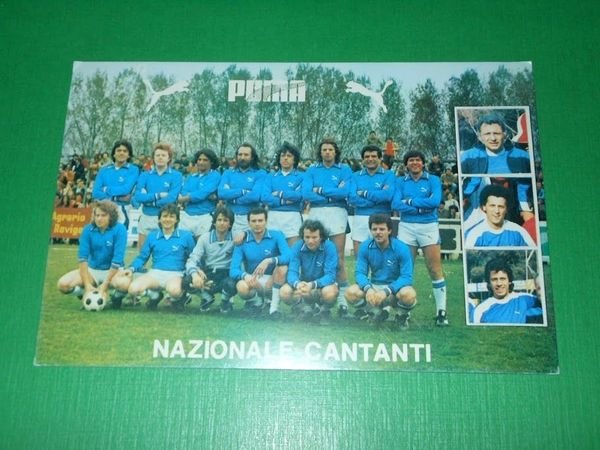 Cartolina Sport Calcio - Nazionale Cantanti Mogol Tozzi Mingardi Bella …