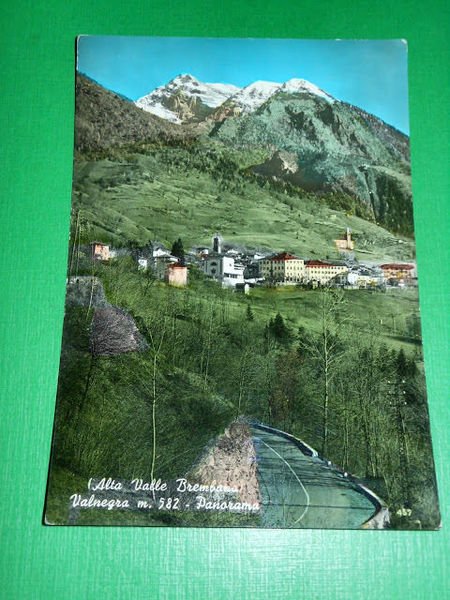 Cartolina Valnegra - Alta Valle Brembana - Panorama 1963
