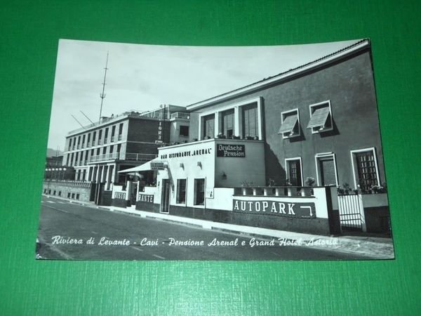 Cartolina Riviera di Levante - Cavi - Pensione Arenal e …
