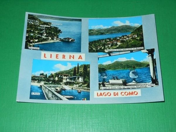 Cartolina Lierna - Lago di Como - Vedute diverse 1969