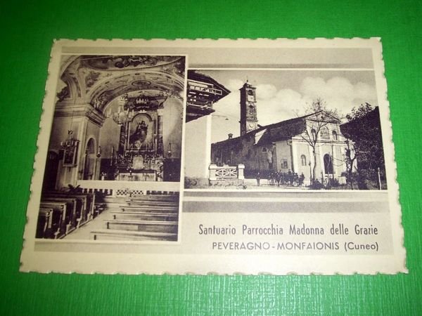 Cartolina Santuario Maria delle Grazie - Peveragno - Monfaionis ( …
