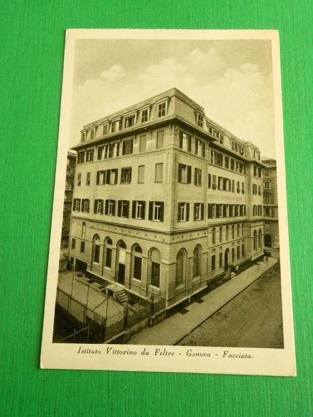 Cartolina Genova - Istituto Vittorino da Feltre - Facciata 1938