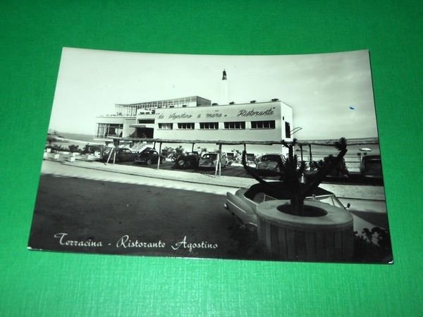 Cartolina Terracina - Ristorante Agostino 1957