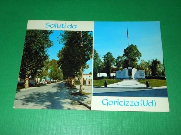 Cartolina Saluti da Goricizza ( Udine ) - Viale Stazione …