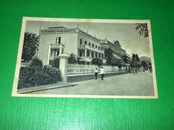 Cartolina Abano Terme - Stabilimento Termale Barnabei Massaggio 1949