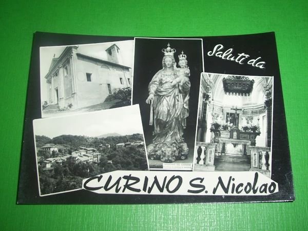 Cartolina Curino S. Nicolao - Vedute diverse 1950 ca