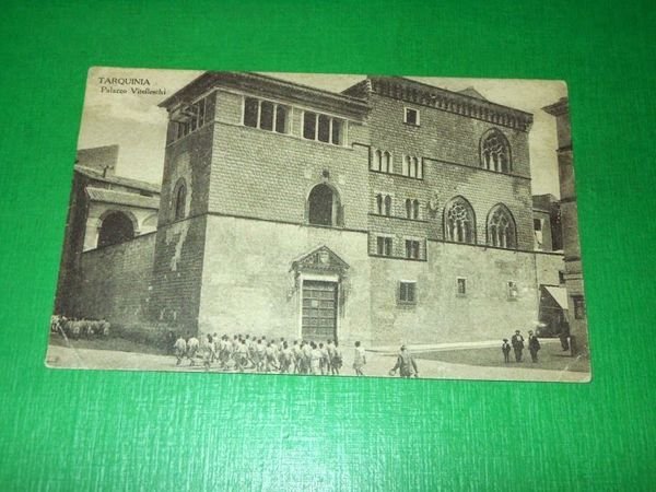 Cartolina Tarquinia - Palazzo Vitelleschi 1928 | Immagine principale
