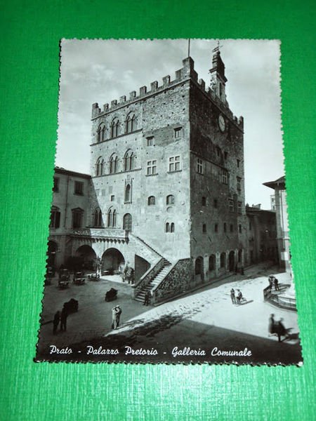 Cartolina Prato - Palazzo Pretorio - Galleria Comunale 1952