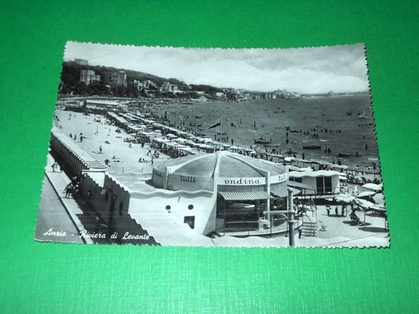 Cartolina Anzio - Riviera di levante 1953