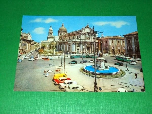 Cartolina Catania - Piazza Duomo 1971