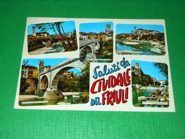 Cartolina Saluti da Cividale del Friuli - Vedute diverse 1973