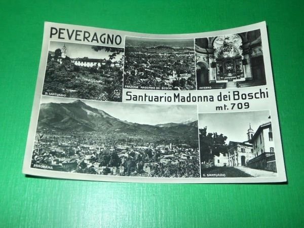Cartolina Peveragno - Santuario Madonna dei Boschi 1956