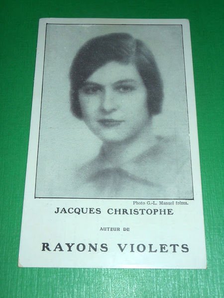 Cartolina Letteratura - Jacques Christophe auteur de Rayons Violets 1928 …