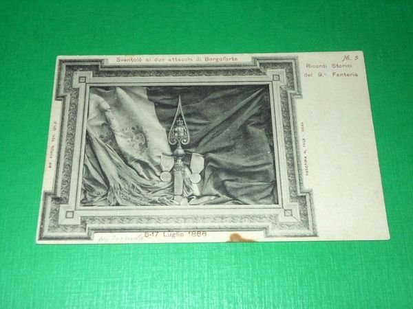 Cartolina Militaria - 9° Reggimento Fanteria 1910 ca