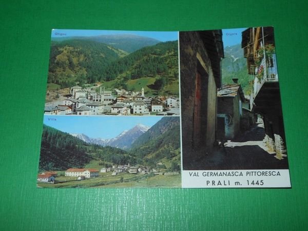 Cartolina Val Germanasca - PRALI - Vedute diverse 1970