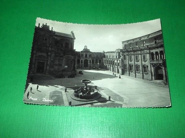 Cartolina Lecce - Duomo 1950