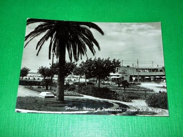 Cartolina Versilia - Marina di Pietrasanta - Piazza XIV Maggio …