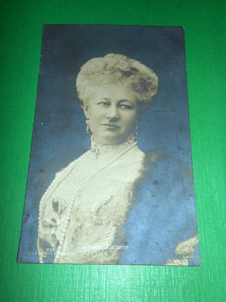 Cartolina Personaggi Germania - Unsere Kaiserin 1910 ca