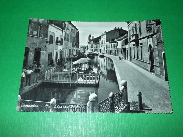 Cartolina Comacchio - Via Edgardo Fogli 1969