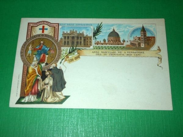 Cartolina Religione - 700 Anni Fondazione Ordine della Santissima Trinità …