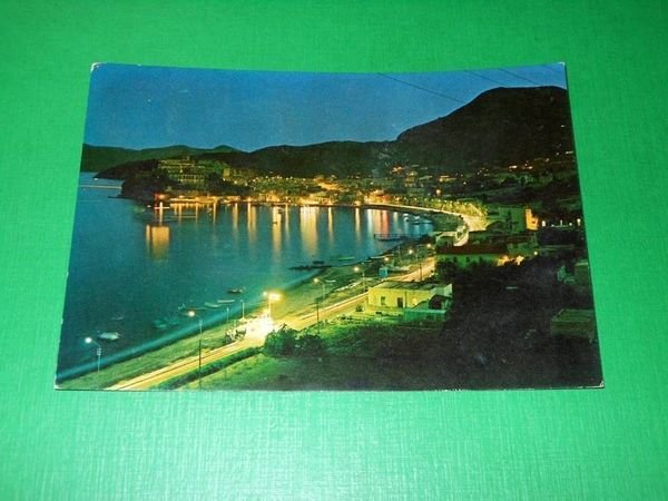 Cartolina Lipari - Isole Eolie - Notturno 1976