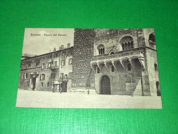 Cartolina Brescia - Piazza del Duomo 1915 ca