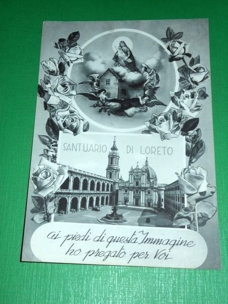 Cartolina Saluti dal Santuario di Loreto - Particolare 1950 ca