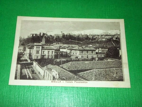 Cartolina Biella - Veduta panoramica 1925 ca
