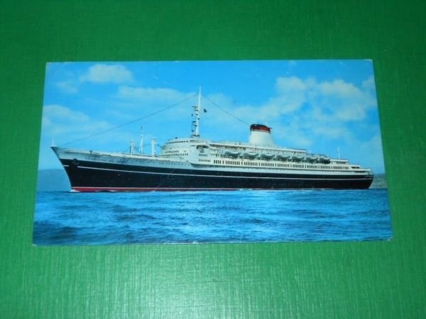 Cartolina Soc. di Navigazione "Italia" (Genova) - T/N Leonardo Da …