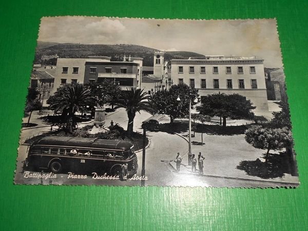 Cartolina Battipaglia - Piazza Duchessa d' Aosta - 1953