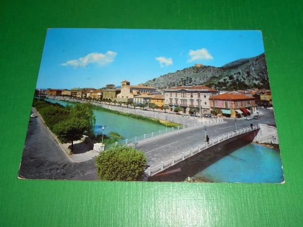 Cartolina Sora - Ponte di Ferro e Lungoliri Mazzini 1977