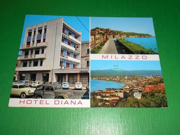 Cartolina Milazzo - Hotel Ristorante Diana 1967