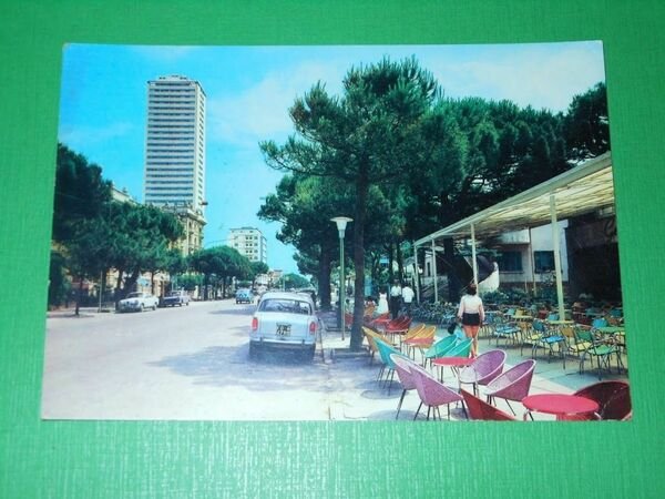 Cartolina Cesenatico - Viale Carducci 1963.