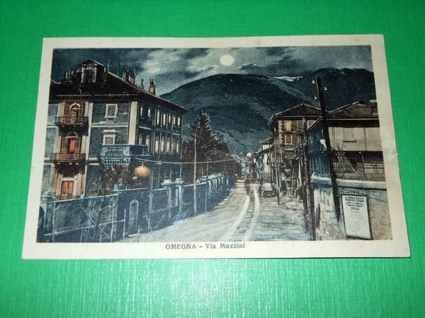 Cartolina Omegna - Via Mazzini 1930 ca