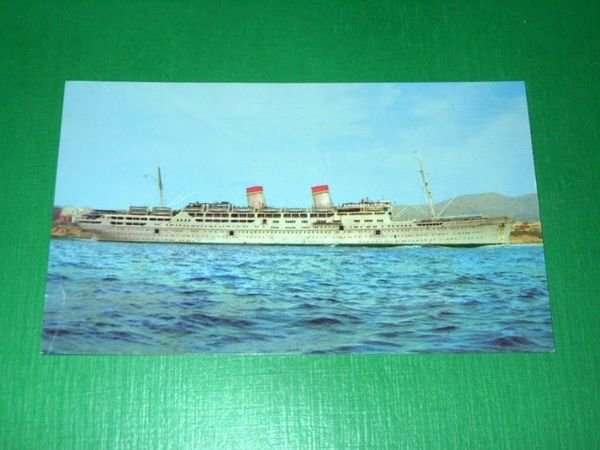 Cartolina Soc. di Navigazione "Italia" (Genova) - Tn. Conte Grande …