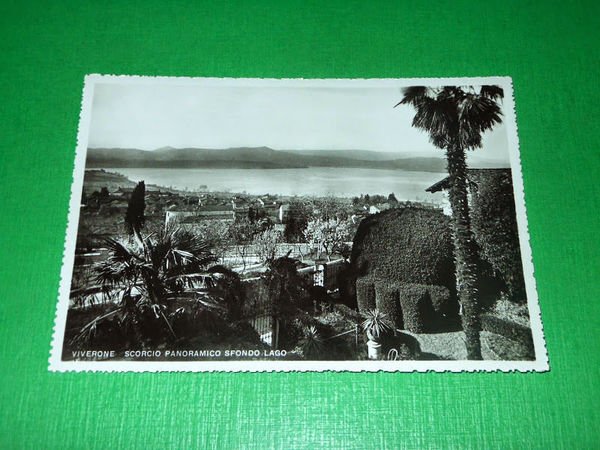 Cartolina Viverone - Scorcio panoramico sfondo Lago 1937