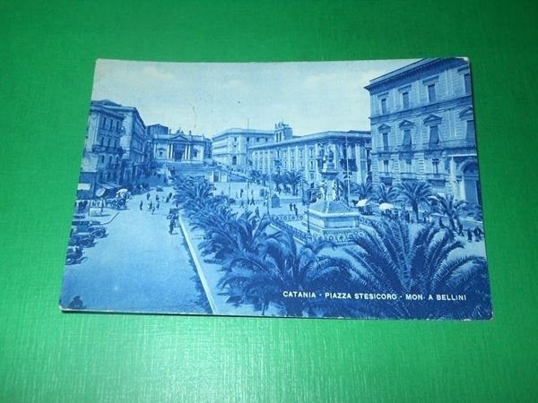 Cartolina Catania - Piazza Stesicoro - Monumento a Bellini 1948 | Immagine Gallery 1