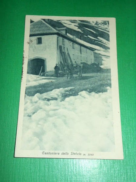 Cartolina Cantoniera dello Stelvio - Particolare 1950