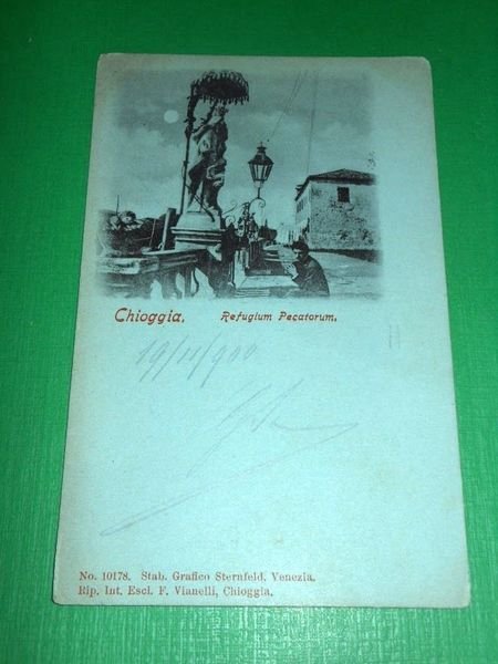 Cartolina Chioggia - Refugium Pecatorum 1900