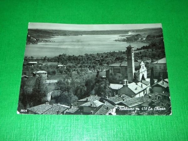 Cartolina Nebbiuno - La Chiesa 1968.