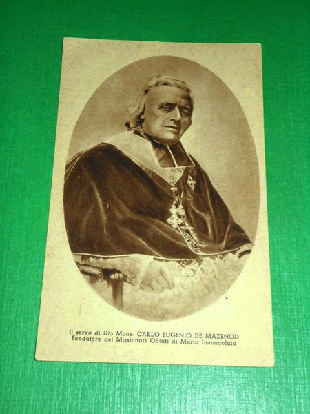 Cartolina Religione - Mons. Carlo Eugenio De Mazenod 1925 ca
