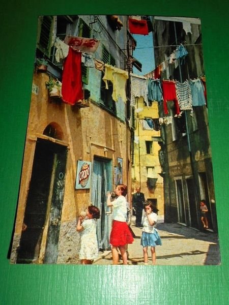 Cartolina Genova - Vicolo Caratteristico 1962