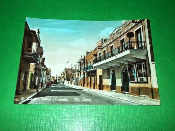 Cartolina San Giorgio Ionico ( Taranto ) - Via Lecce …