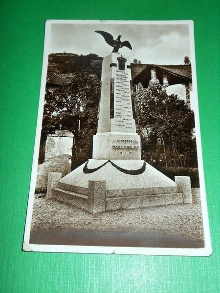 Cartolina Vintebbio ( Vercelli ) - Monumento ai Caduti 1947