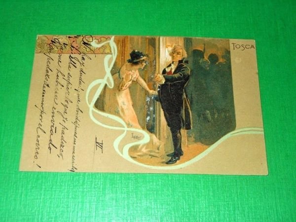 Cartolina Opera Lirica G. Puccini - TOSCA - illustrata da …