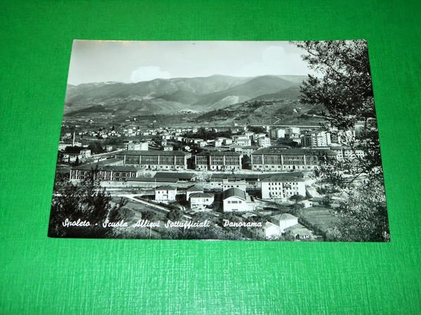 Cartolina Spoleto - Scuola Allievi Sottufficiali - Panorama 1961