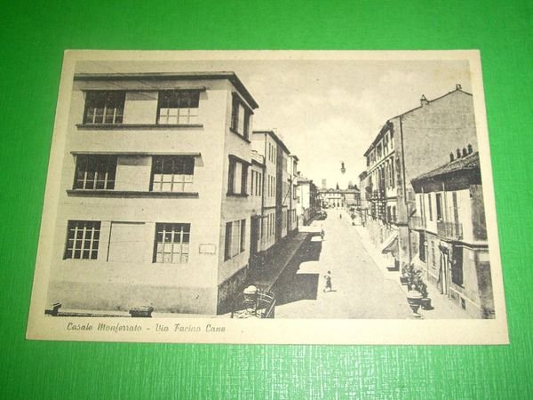 Cartolina Casale Monferrato - Via Facino Cane 1940 ca