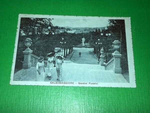 Cartolina Salsomaggiore - Giardini Pubblici 1917