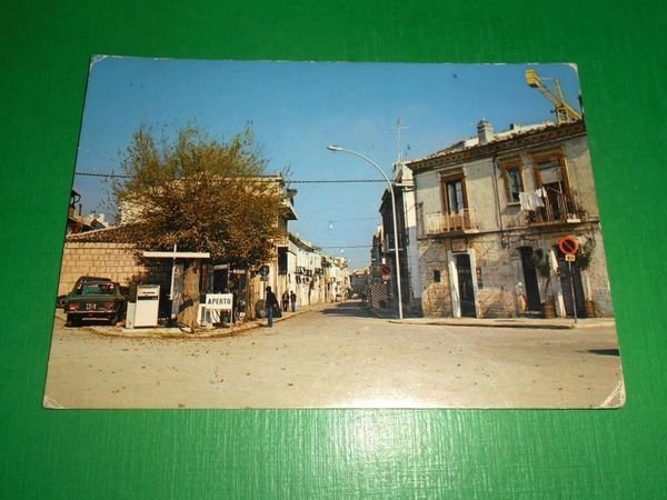 Cartolina Casalnuovo Monterotaro - Piazza Municipio 1982